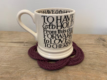 Load image into Gallery viewer, macramé turk’s head coaster