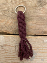 Load image into Gallery viewer, macramé crown knot key ring

