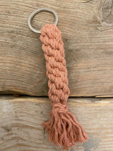 Load image into Gallery viewer, macramé crown knot key ring
