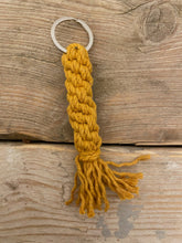 Load image into Gallery viewer, macramé crown knot key ring
