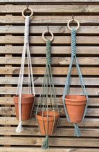 Load image into Gallery viewer, macramé crown knot plant hanger
